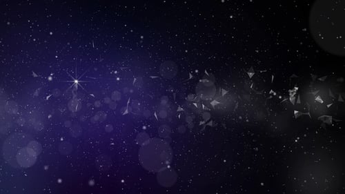 Schimmernde Partikel Plexus 4K