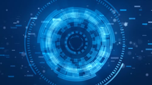 Digital Futuristic Data Background 4K