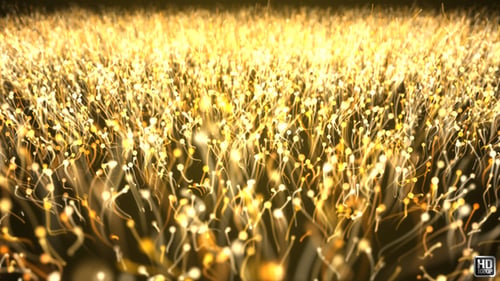 Gold Particle Abstract Background