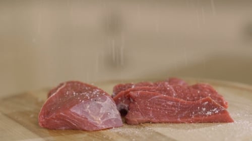 Salting Red Meat in