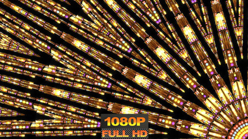 Golden Kaleidoscope Background