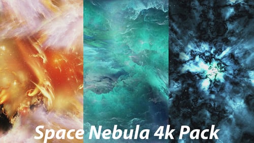 Abstract Space Nebula Motion Background Loop