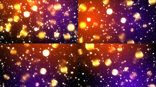 Sparkling Bokeh Lights Particles Background Loop