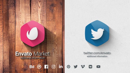 Clean 3D Geometric Logo Reveal Animation