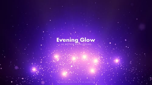 Glowing Purple Pink Particles Background Animation
