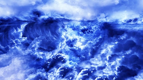 Dynamic Abstract Blue Clouds Motion Background Loop