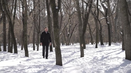 Guy Is Taking a Walk