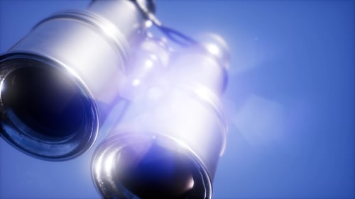 Flying Old Military Binoculars