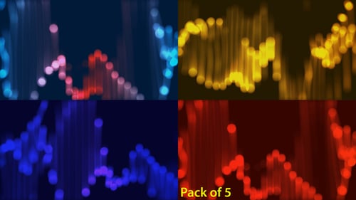 Glowing Particles Background (Pack of 5)