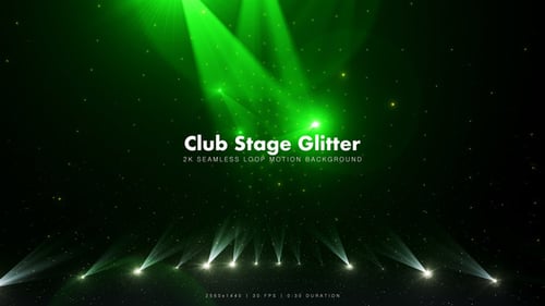 Dynamic Stage Lights and Glitter Loop Background