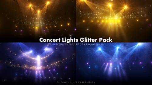 Dynamic Concert Stage Lights Glitter Background