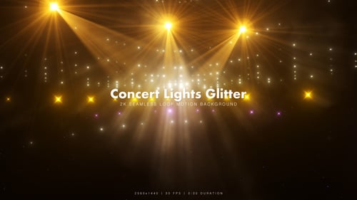Dynamic Concert Stage Lights with Sparkling Glitter and Smoke