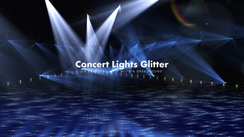 Dynamic Stage Lights Glitter Event Background Loop