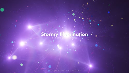Energetic Abstract Light Flares and Particles Background Loop