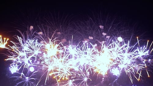 Spectacular Fireworks Display at Night Celebration