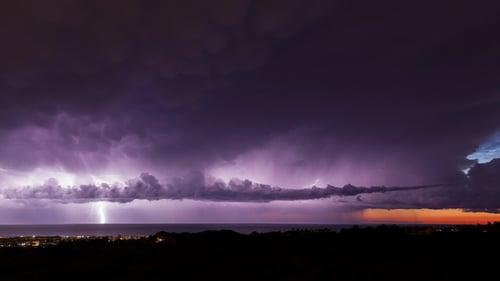 Tempête de foudre Supercell
