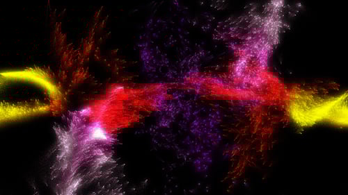 Dynamic Abstract Swirling Particles Background Animation