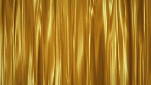 Elegant Shimmering Gold Curtain Background Loop