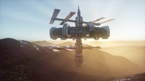 Alien UFO at Earth