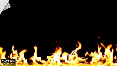Realistische Feuerlinie in Superzeitlupe — Alphakanal v.7