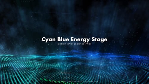 Dynamic Cyan and Blue Digital Wave Backgrounds