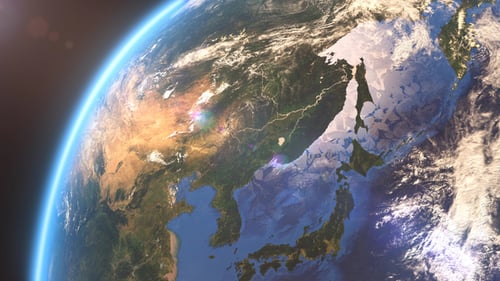 4K Earth Close Up Asia