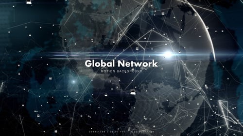 Global Network with Laptops