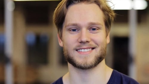 Portrait of Happy Smiling Young Man at Gym 6
