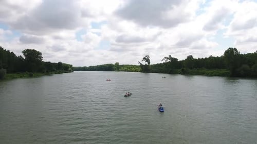 Kayaking On A River
