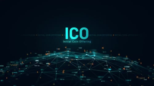 Initial Coin Offering ICO Cryptocurrency Digital Globe Animation 4K