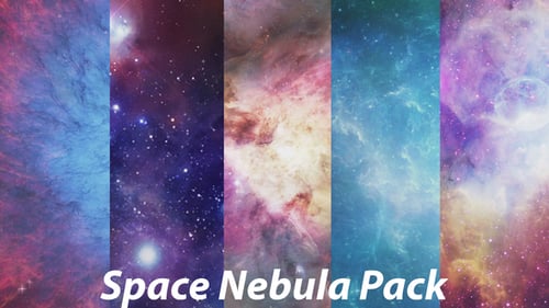 Wunderschönes buntes Space Nebula Pack