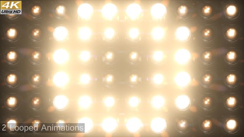Flutlicht-Blitzlichter 4K