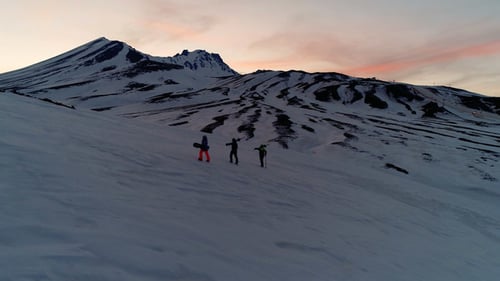 Bergsteiger-Schnee