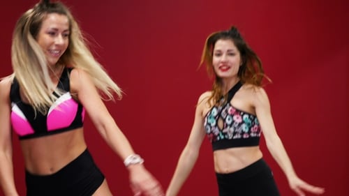 Women Dancing in Rebound Boots in Studio