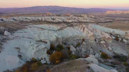 Beautiful View of Cappadocia Valley at Sunset.