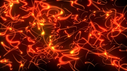 Dynamic Abstract Glowing Fluid Lines Background Loop