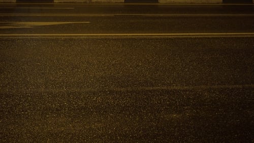 Lights of Night City Road. Night Road .