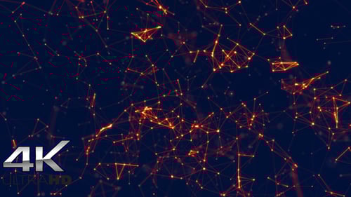 Abstract Digital Plexus Network Background Animation