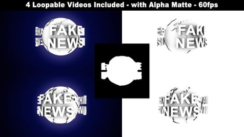 Fake News Text Around the Earth, Loopable Package