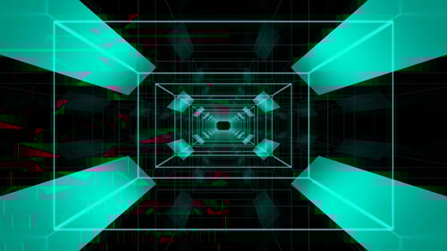 3D Futuristic Tunnel Loop