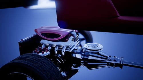 Fahrgestell mit Motor