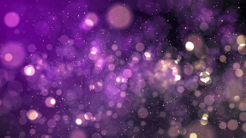 Abstract Purple Glowing Bokeh Particle Background