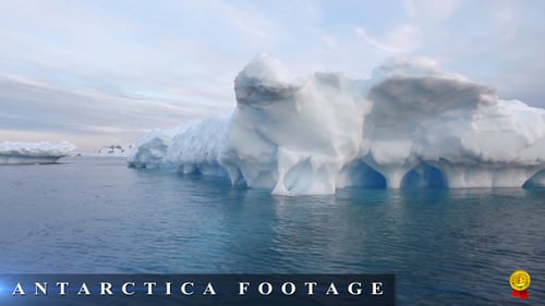 Majestic Iceberg Floating in the Ocean