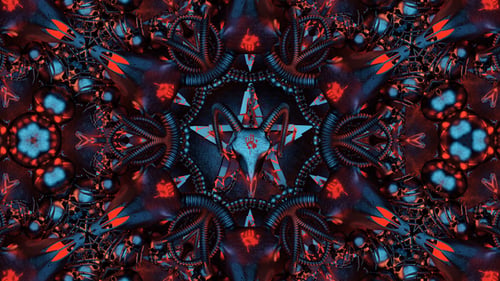 Teufelszeichen Mandala