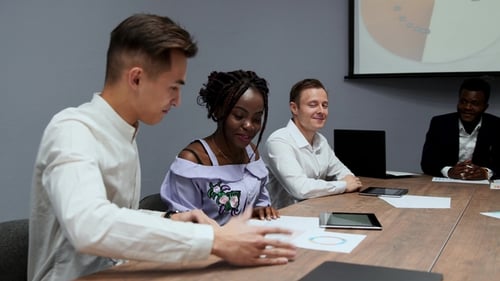 Team Meeting at the Office