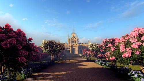 Flower Alley And Castle
