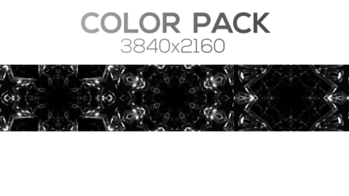 Monochromatic Abstract Geometric Kaleidoscope Loop Background