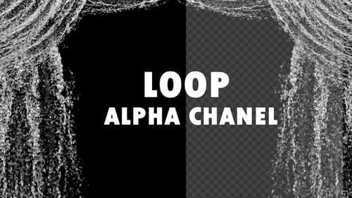 Fluid Water Curtain Transition Reveal