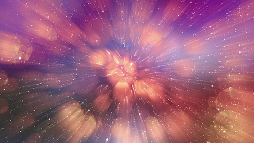 Sparkling Particles Radiant Light Rays Background