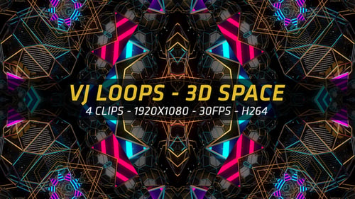 VJ Loops - 3D-Raum